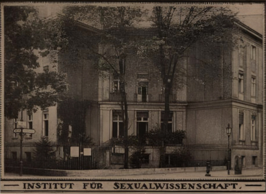 Villa Joachim in Tiergarten, home to Magnus Hirschfeld's Institut für Sexualwissenschaft.